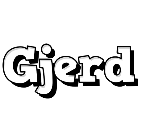 Gjerd snowing logo