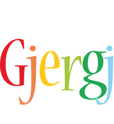 Gjergj birthday logo