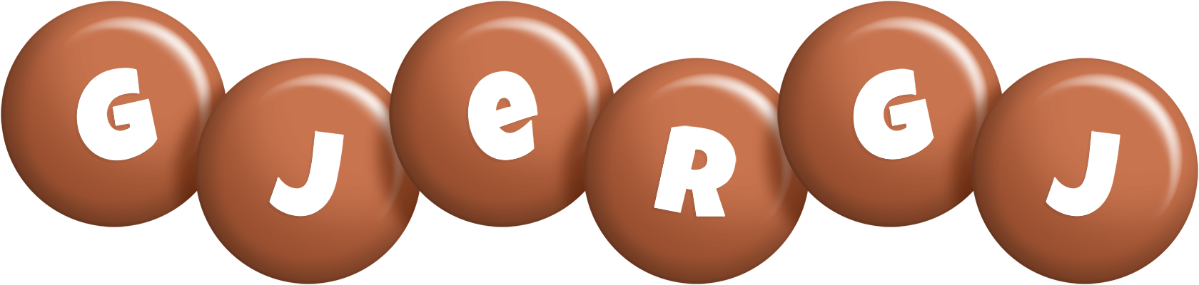 Gjergj candy-brown logo