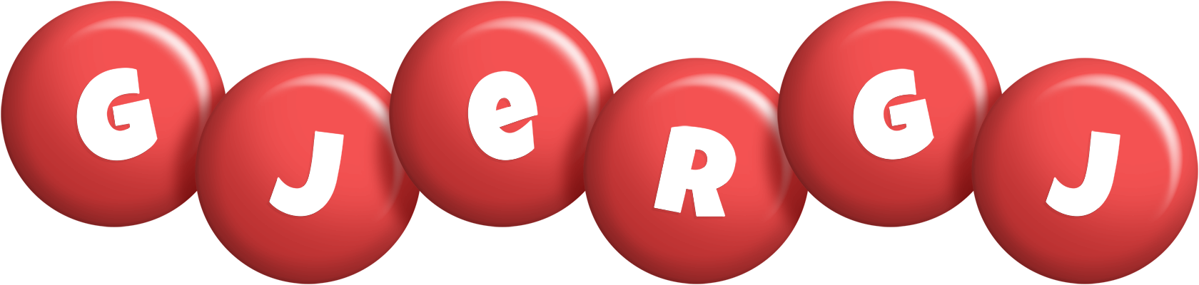 Gjergj candy-red logo