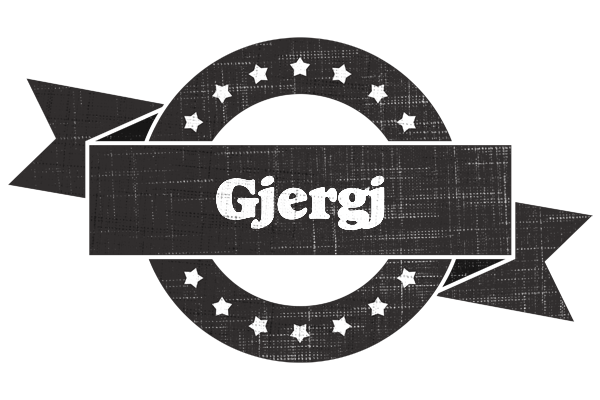Gjergj grunge logo