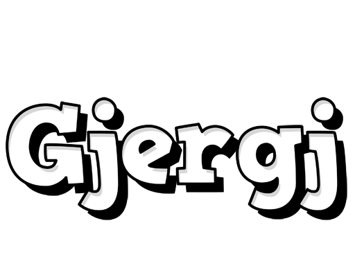 Gjergj snowing logo