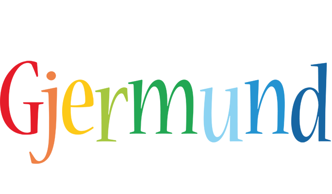 Gjermund birthday logo