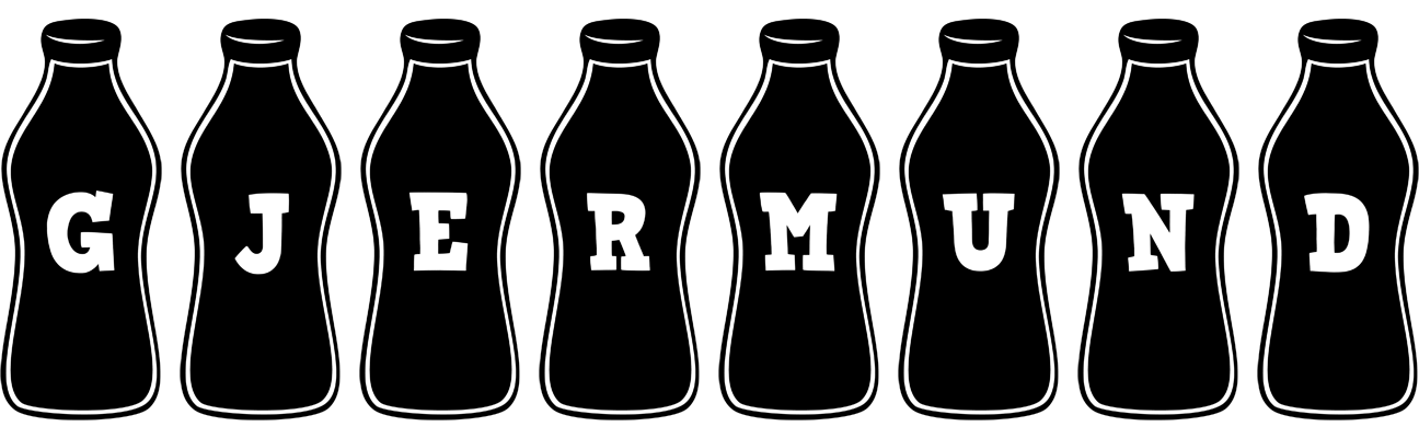 Gjermund bottle logo