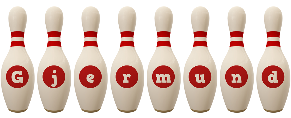Gjermund bowling-pin logo