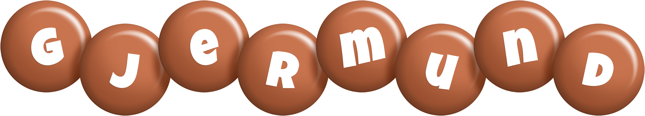 Gjermund candy-brown logo