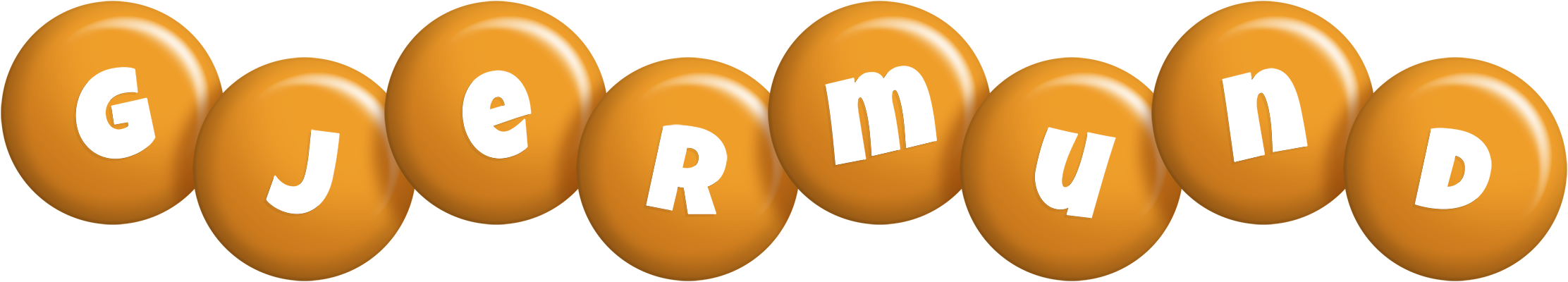 Gjermund candy-orange logo