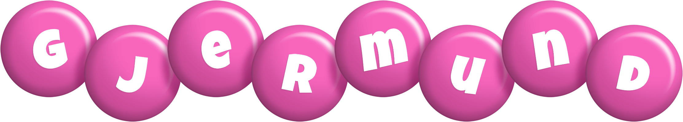 Gjermund candy-pink logo