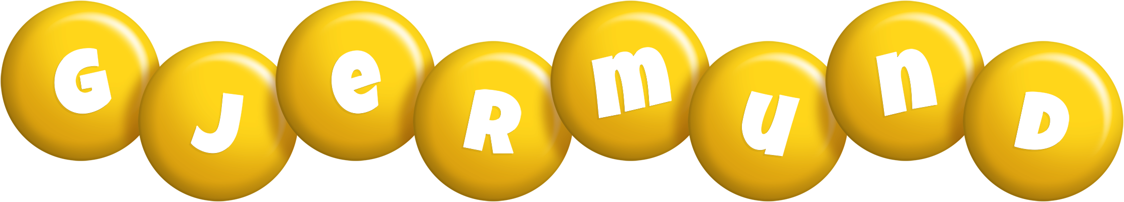 Gjermund candy-yellow logo