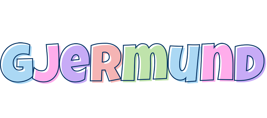 Gjermund pastel logo