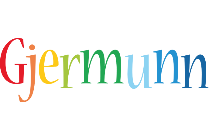 Gjermunn birthday logo
