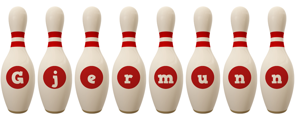 Gjermunn bowling-pin logo