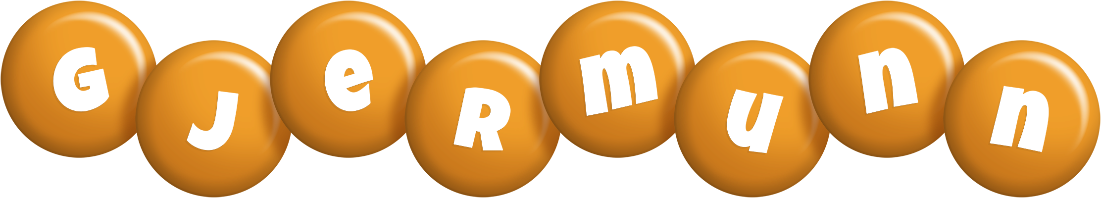 Gjermunn candy-orange logo