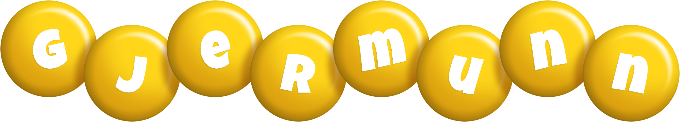 Gjermunn candy-yellow logo