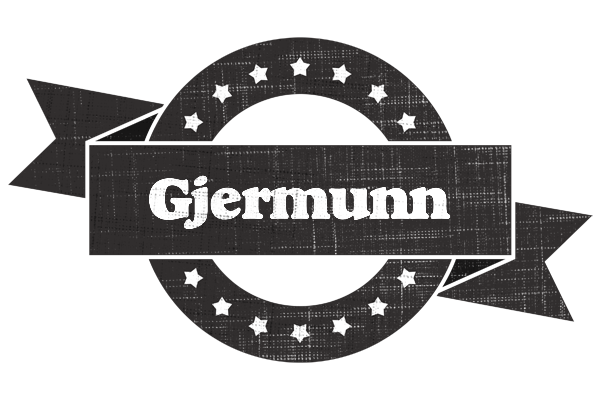Gjermunn grunge logo