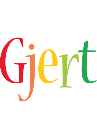 Gjert birthday logo