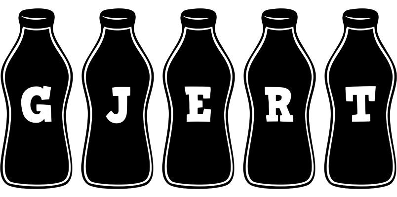Gjert bottle logo
