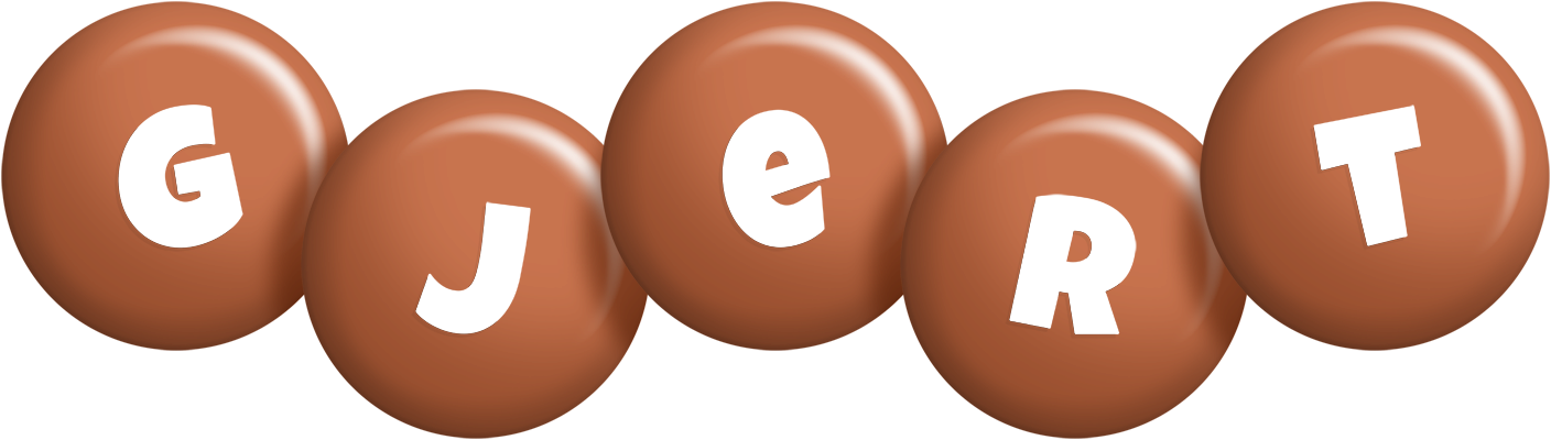 Gjert candy-brown logo