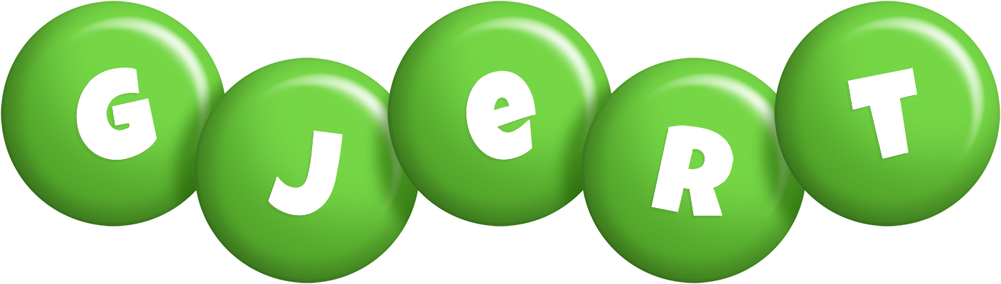 Gjert candy-green logo