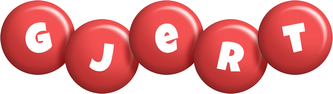 Gjert candy-red logo