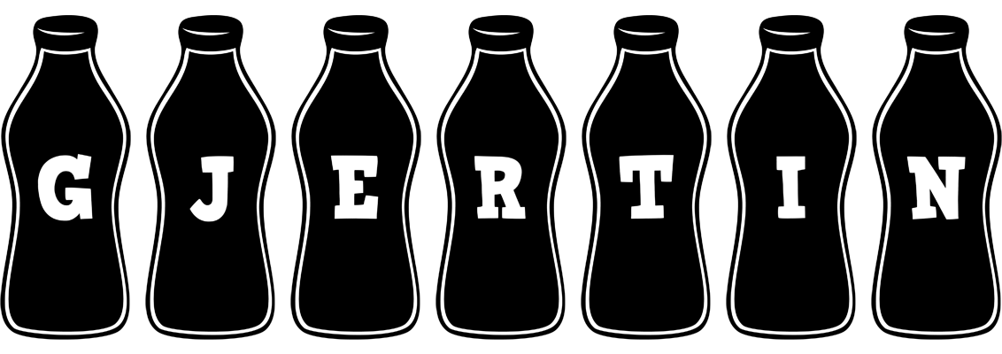Gjertin bottle logo