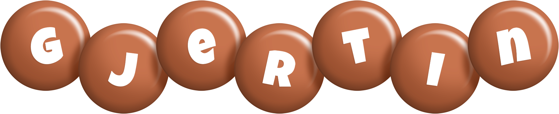 Gjertin candy-brown logo