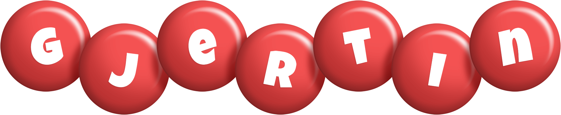 Gjertin candy-red logo