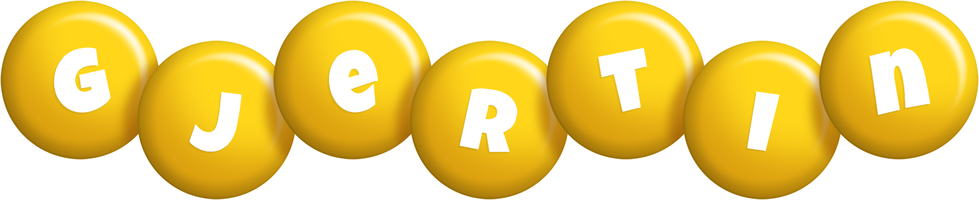 Gjertin candy-yellow logo