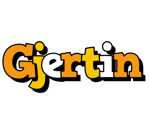 Gjertin cartoon logo