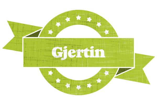 Gjertin change logo