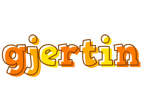 Gjertin desert logo