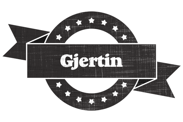 Gjertin grunge logo