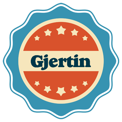 Gjertin labels logo