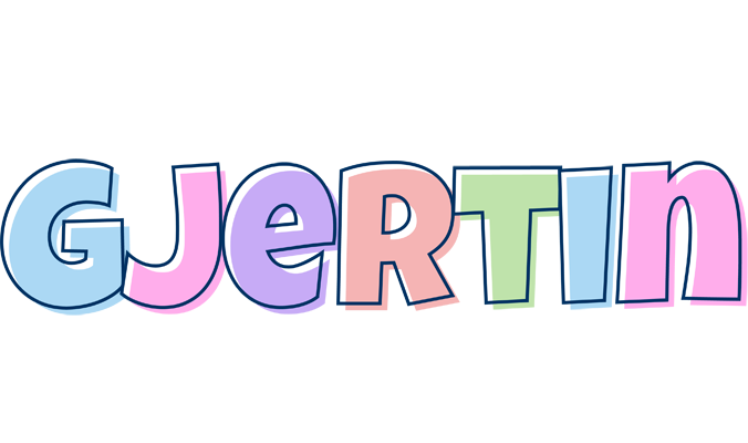 Gjertin pastel logo