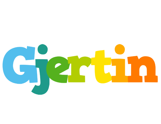 Gjertin rainbows logo