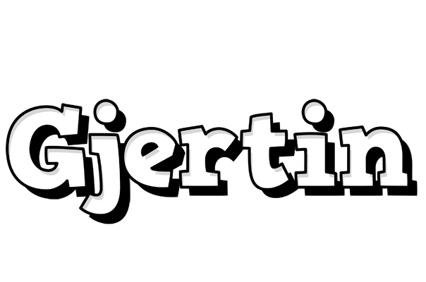 Gjertin snowing logo