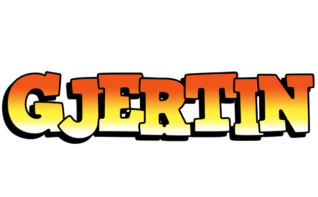 Gjertin sunset logo