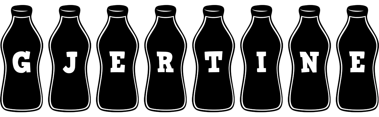 Gjertine bottle logo