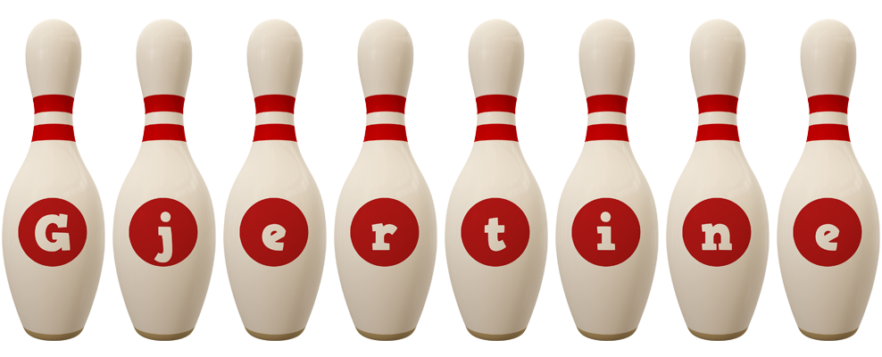 Gjertine bowling-pin logo