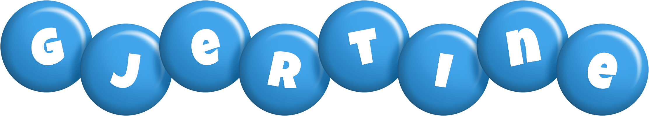 Gjertine candy-blue logo