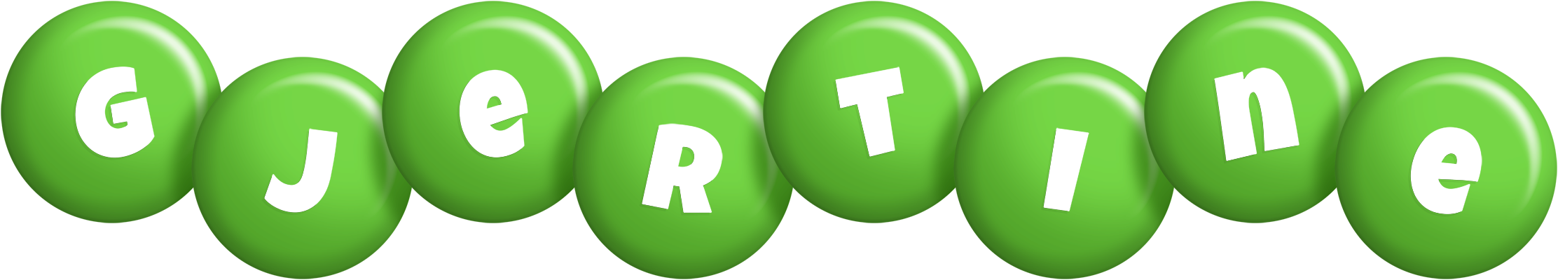 Gjertine candy-green logo
