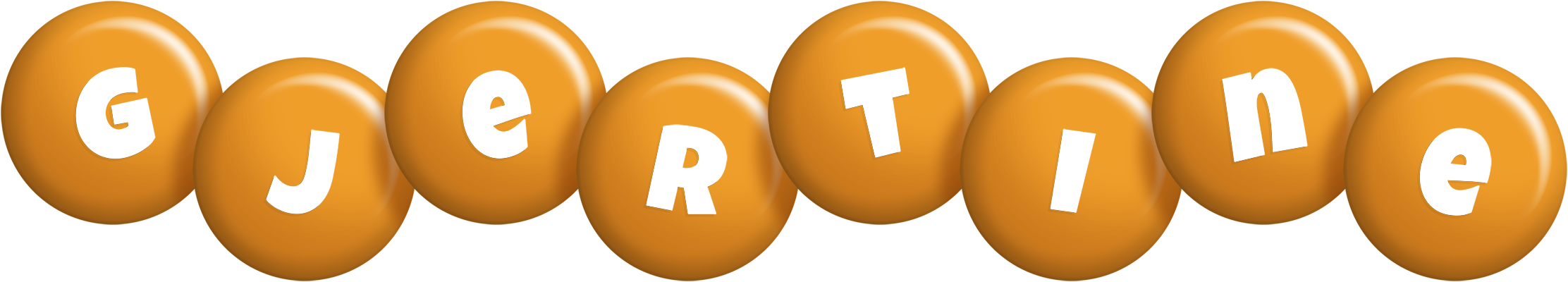 Gjertine candy-orange logo