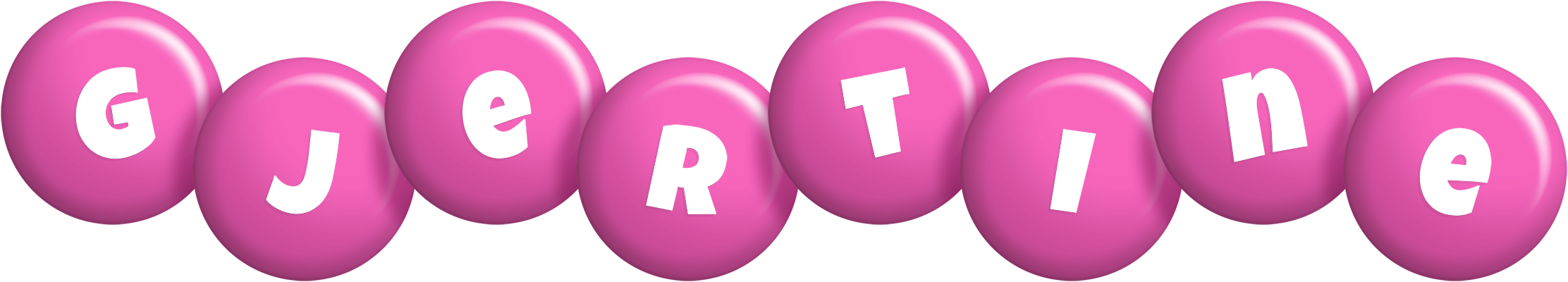 Gjertine candy-pink logo