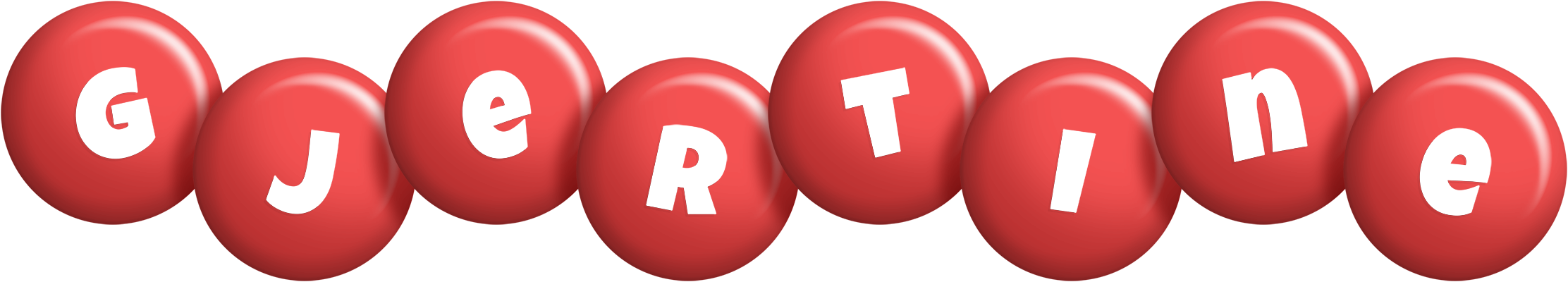Gjertine candy-red logo