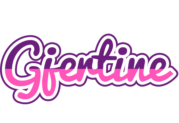 Gjertine cheerful logo