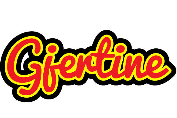 Gjertine fireman logo