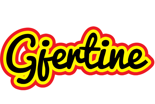 Gjertine flaming logo