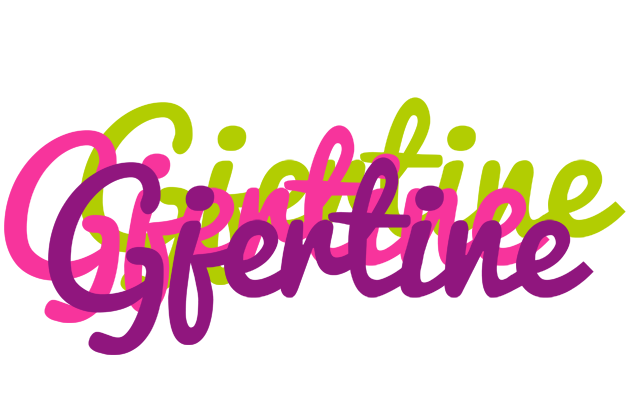 Gjertine flowers logo