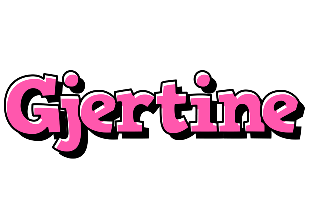 Gjertine girlish logo