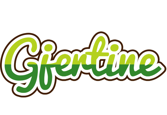 Gjertine golfing logo